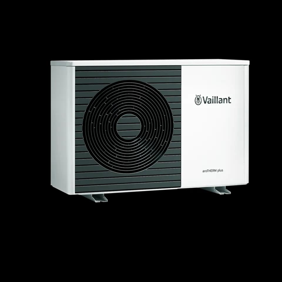 An air source heat pump installed at a home